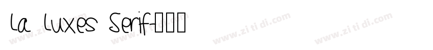La Luxes Serif字体转换